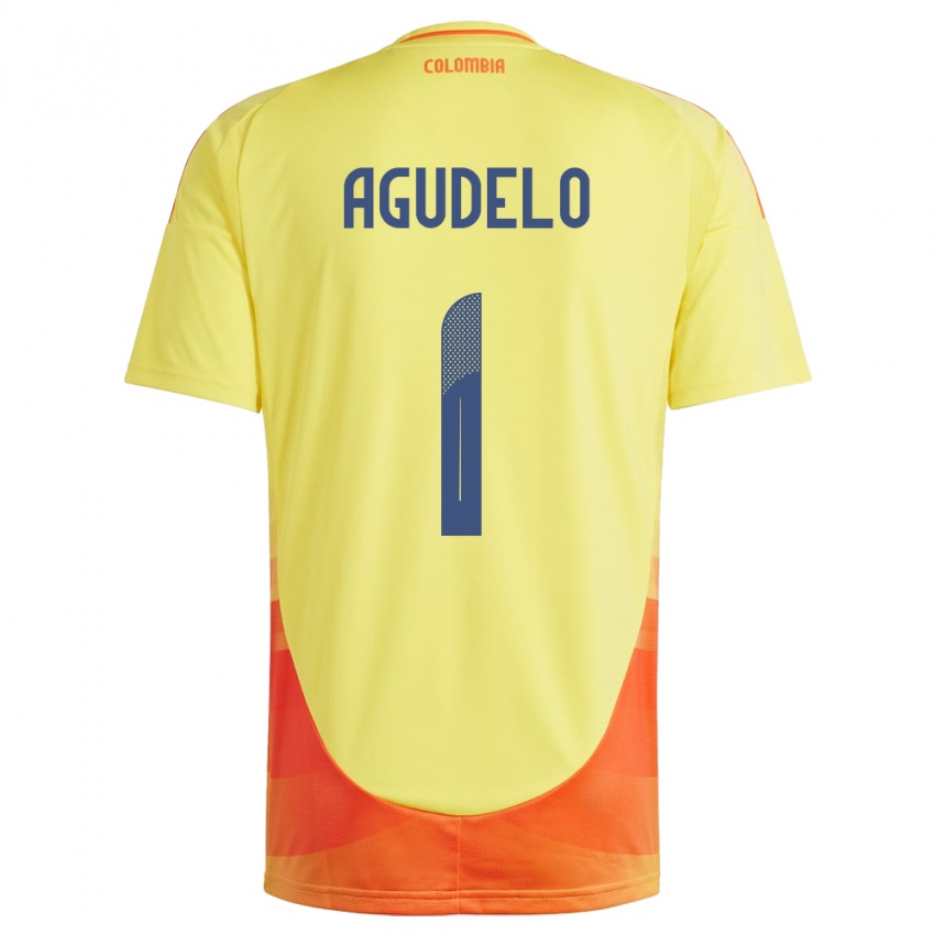 Niño Camiseta Colombia Luisa Agudelo #1 Amarillo 1ª Equipación 24-26 La Camisa Perú