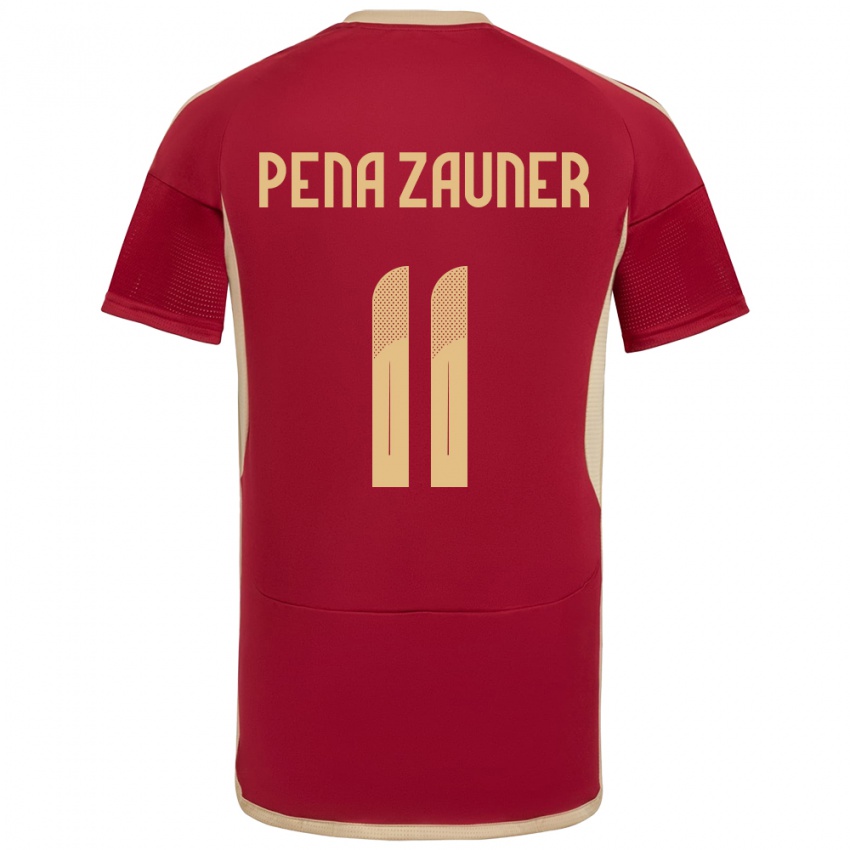 Niño Camiseta Venezuela Enrique Peña Zauner #11 Borgoña 1ª Equipación 24-26 La Camisa Perú