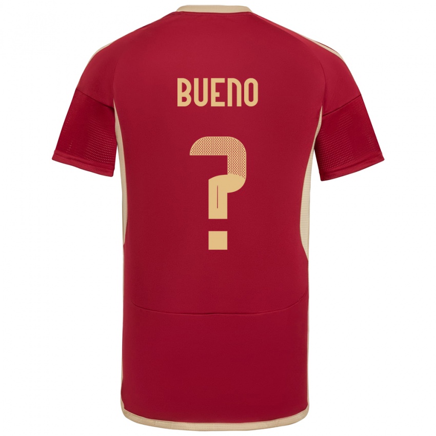 Niño Camiseta Venezuela Jesús Bueno #0 Borgoña 1ª Equipación 24-26 La Camisa Perú