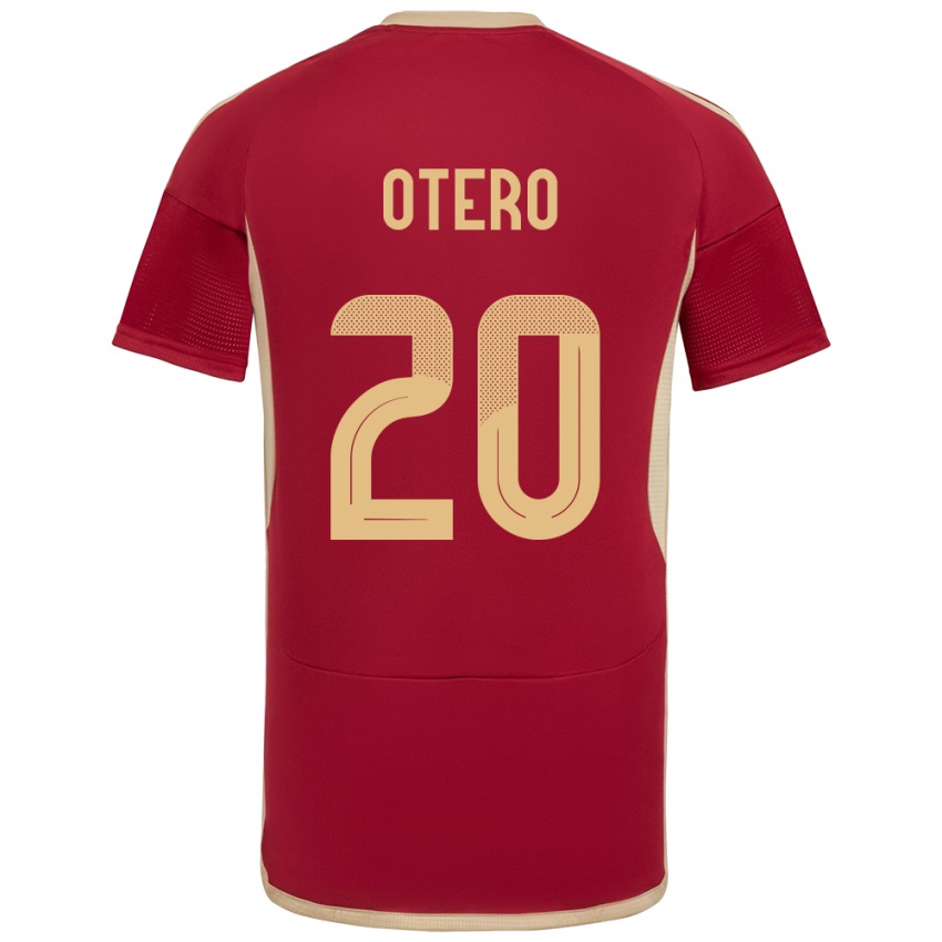 Niño Camiseta Venezuela Rómulo Otero #20 Borgoña 1ª Equipación 24-26 La Camisa Perú