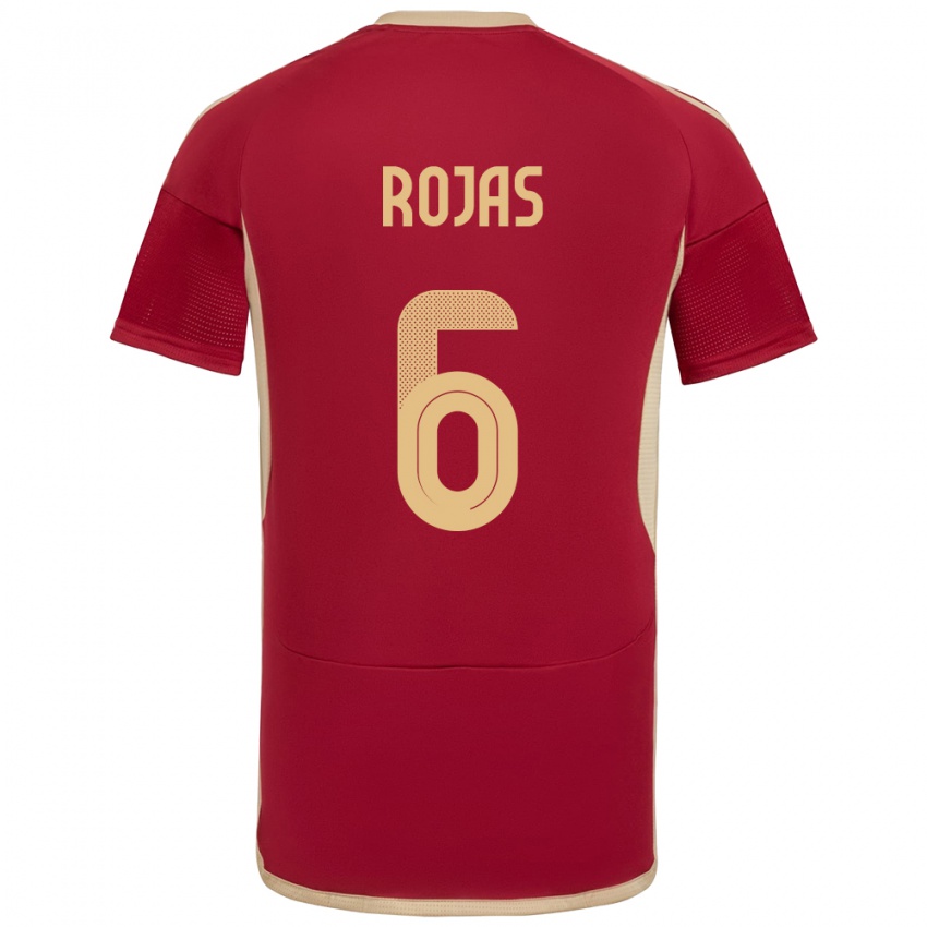 Niño Camiseta Venezuela Carlos Rojas #6 Borgoña 1ª Equipación 24-26 La Camisa Perú