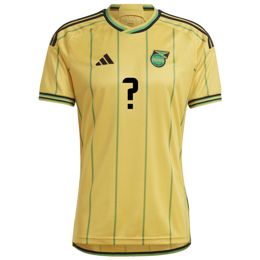 Niño Camiseta Jamaica Su Nombre #0 Amarillo 1ª Equipación 24-26 La Camisa Perú