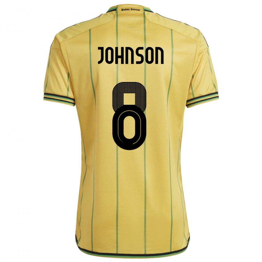 Niño Camiseta Jamaica Daniel Johnson #8 Amarillo 1ª Equipación 24-26 La Camisa Perú