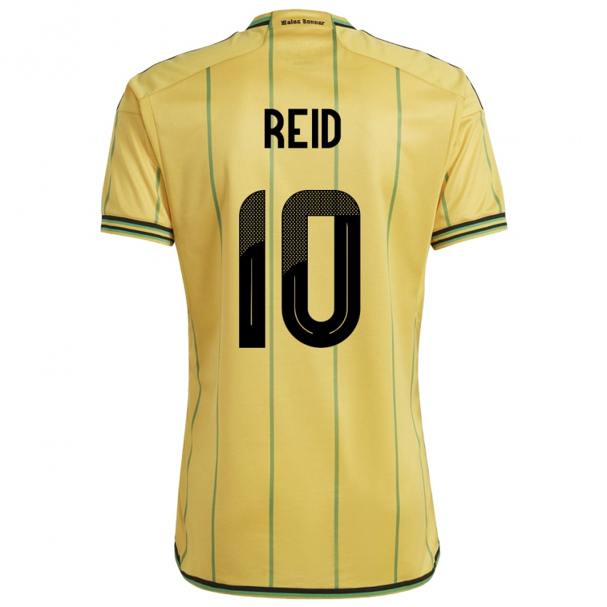 Niño Camiseta Jamaica Bobby De Cordova-Reid #10 Amarillo 1ª Equipación 24-26 La Camisa Perú