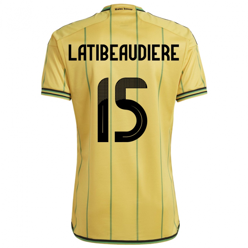 Niño Camiseta Jamaica Joel Latibeaudiere #15 Amarillo 1ª Equipación 24-26 La Camisa Perú