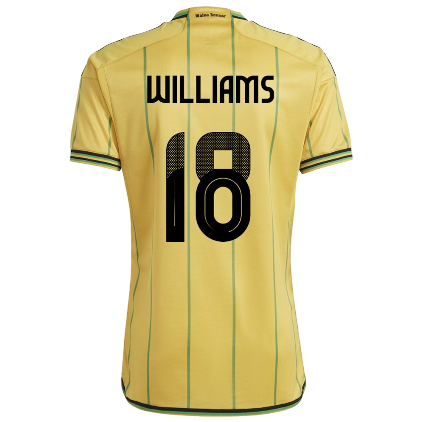 Niño Camiseta Jamaica Romario Williams #18 Amarillo 1ª Equipación 24-26 La Camisa Perú