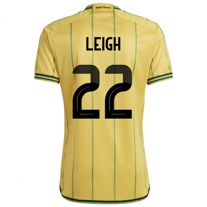 Niño Camiseta Jamaica Greg Leigh #22 Amarillo 1ª Equipación 24-26 La Camisa Perú