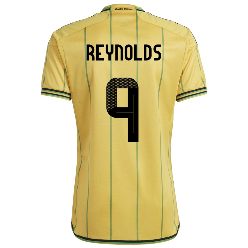 Niño Camiseta Jamaica Fabian Reynolds #9 Amarillo 1ª Equipación 24-26 La Camisa Perú