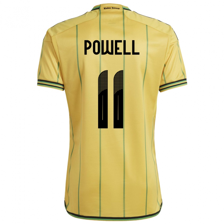 Niño Camiseta Jamaica Destiny Powell #11 Amarillo 1ª Equipación 24-26 La Camisa Perú