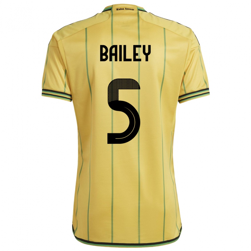 Niño Camiseta Jamaica Jade Bailey #5 Amarillo 1ª Equipación 24-26 La Camisa Perú