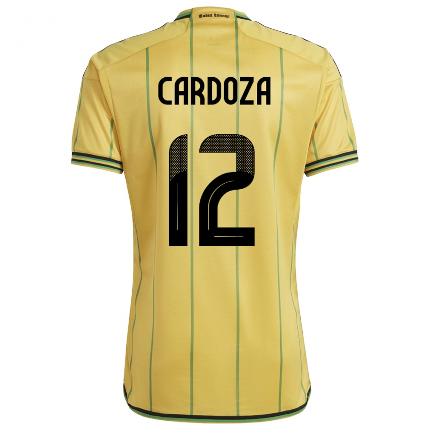 Niño Camiseta Jamaica Naya Cardoza #12 Amarillo 1ª Equipación 24-26 La Camisa Perú