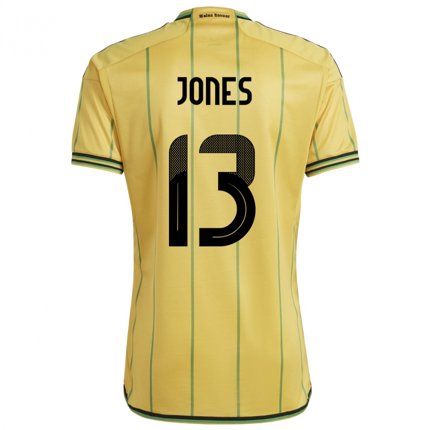 Niño Camiseta Jamaica Javanae Jones #13 Amarillo 1ª Equipación 24-26 La Camisa Perú