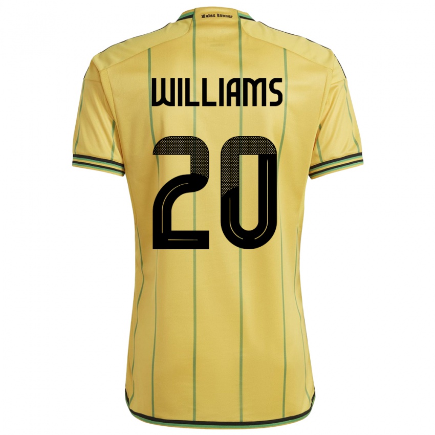 Niño Camiseta Jamaica Victoria Williams #20 Amarillo 1ª Equipación 24-26 La Camisa Perú