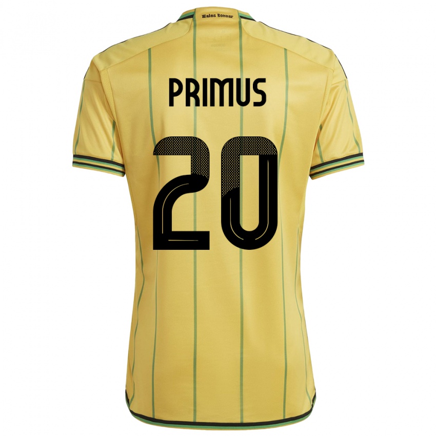 Niño Camiseta Jamaica Atlanta Primus #20 Amarillo 1ª Equipación 24-26 La Camisa Perú