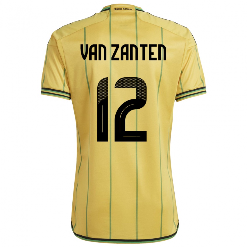 Niño Camiseta Jamaica Kiki Van Zanten #12 Amarillo 1ª Equipación 24-26 La Camisa Perú