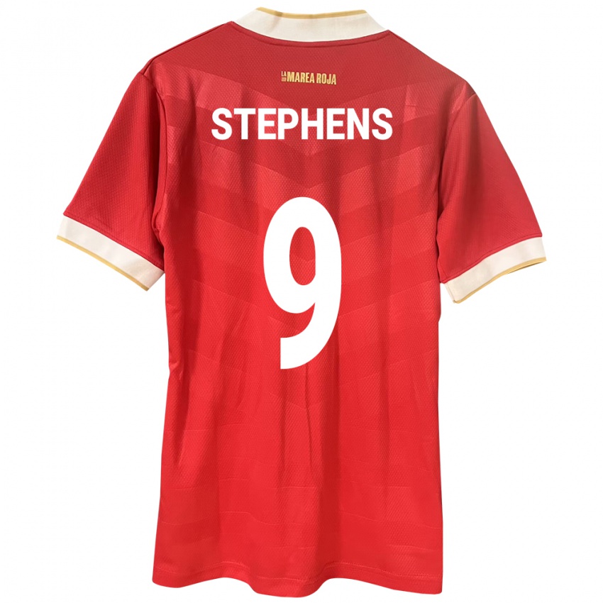 Niño Camiseta Panamá Alfredo Stephens #9 Rojo 1ª Equipación 24-26 La Camisa Perú