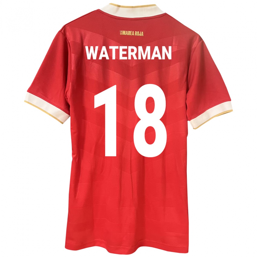 Niño Camiseta Panamá Cecilio Waterman #18 Rojo 1ª Equipación 24-26 La Camisa Perú