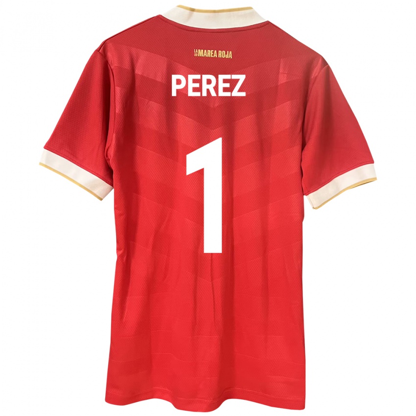 Niño Camiseta Panamá Miguel Pérez #1 Rojo 1ª Equipación 24-26 La Camisa Perú