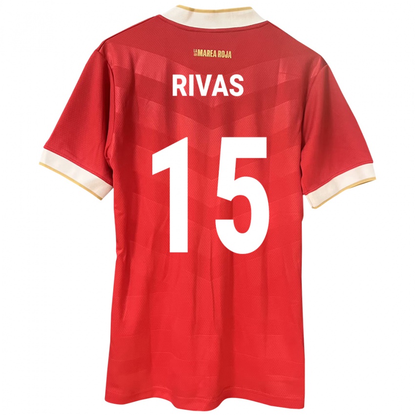 Niño Camiseta Panamá Karla Rivas #15 Rojo 1ª Equipación 24-26 La Camisa Perú