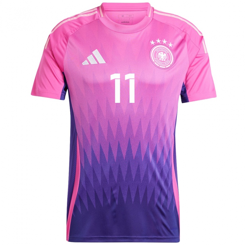 Niño Camiseta Alemania Yusuf Kabadayi #11 Rosado Morado 2ª Equipación 24-26 La Camisa Perú