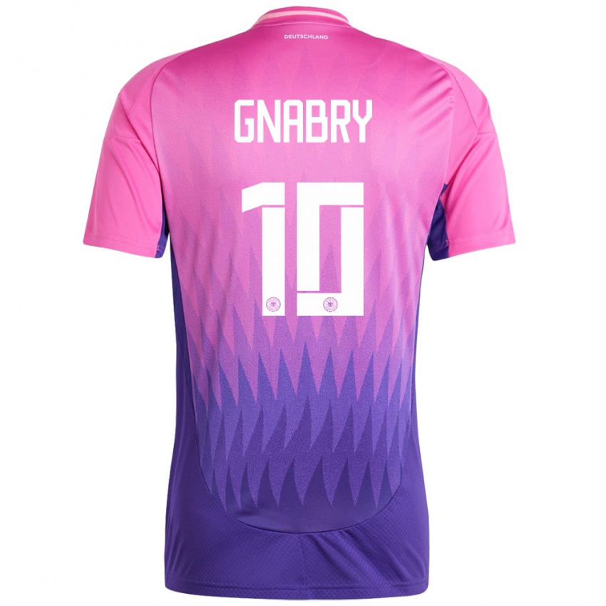 Niño Camiseta Alemania Serge Gnabry #10 Rosado Morado 2ª Equipación 24-26 La Camisa Perú