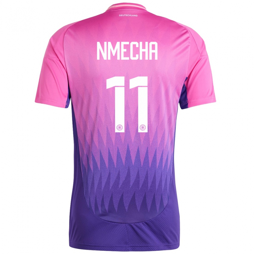 Niño Camiseta Alemania Lukas Nmecha #11 Rosado Morado 2ª Equipación 24-26 La Camisa Perú