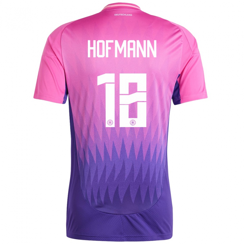 Niño Camiseta Alemania Jonas Hofmann #18 Rosado Morado 2ª Equipación 24-26 La Camisa Perú