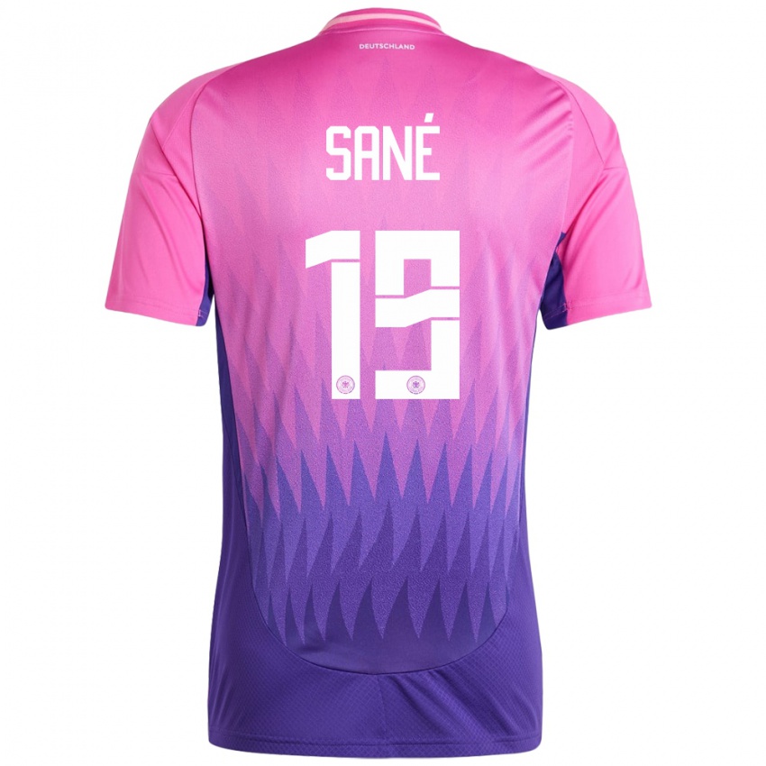 Niño Camiseta Alemania Leroy Sane #19 Rosado Morado 2ª Equipación 24-26 La Camisa Perú