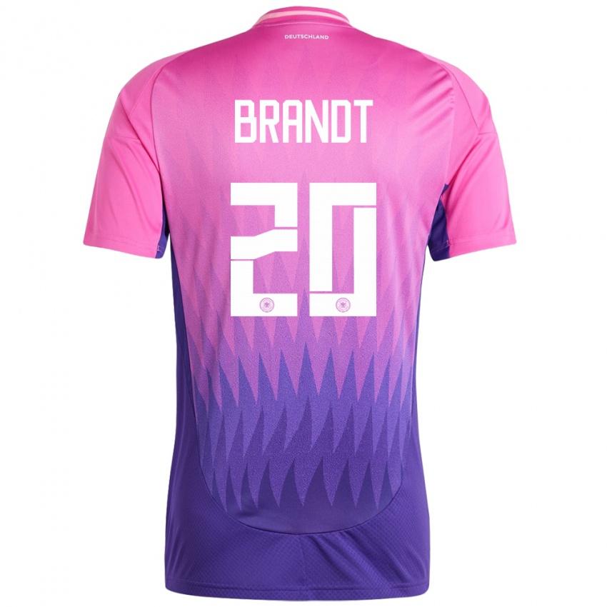 Niño Camiseta Alemania Julian Brandt #20 Rosado Morado 2ª Equipación 24-26 La Camisa Perú