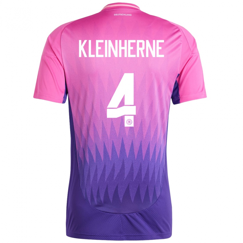 Niño Camiseta Alemania Sophia Kleinherne #4 Rosado Morado 2ª Equipación 24-26 La Camisa Perú