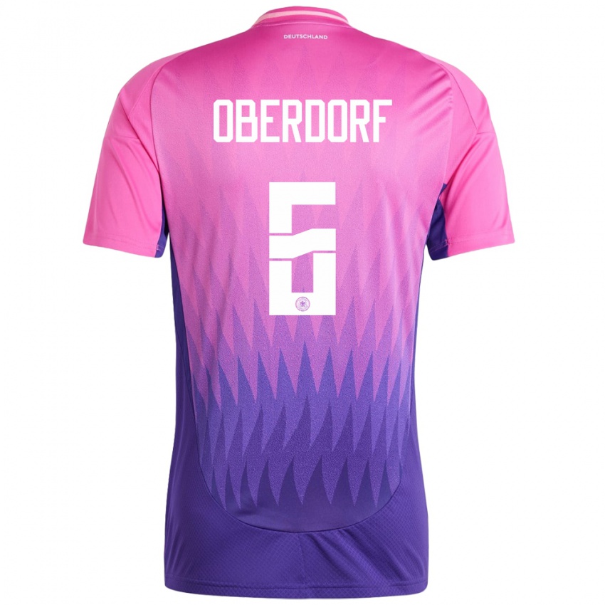 Niño Camiseta Alemania Lena Oberdorf #6 Rosado Morado 2ª Equipación 24-26 La Camisa Perú