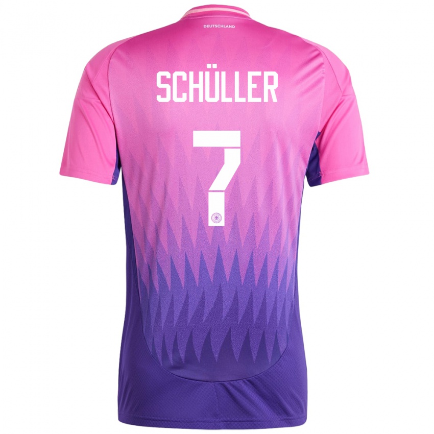 Niño Camiseta Alemania Lea Schuller #7 Rosado Morado 2ª Equipación 24-26 La Camisa Perú