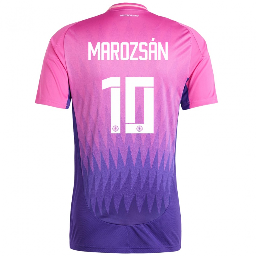 Niño Camiseta Alemania Dzsenifer Marozsan #10 Rosado Morado 2ª Equipación 24-26 La Camisa Perú