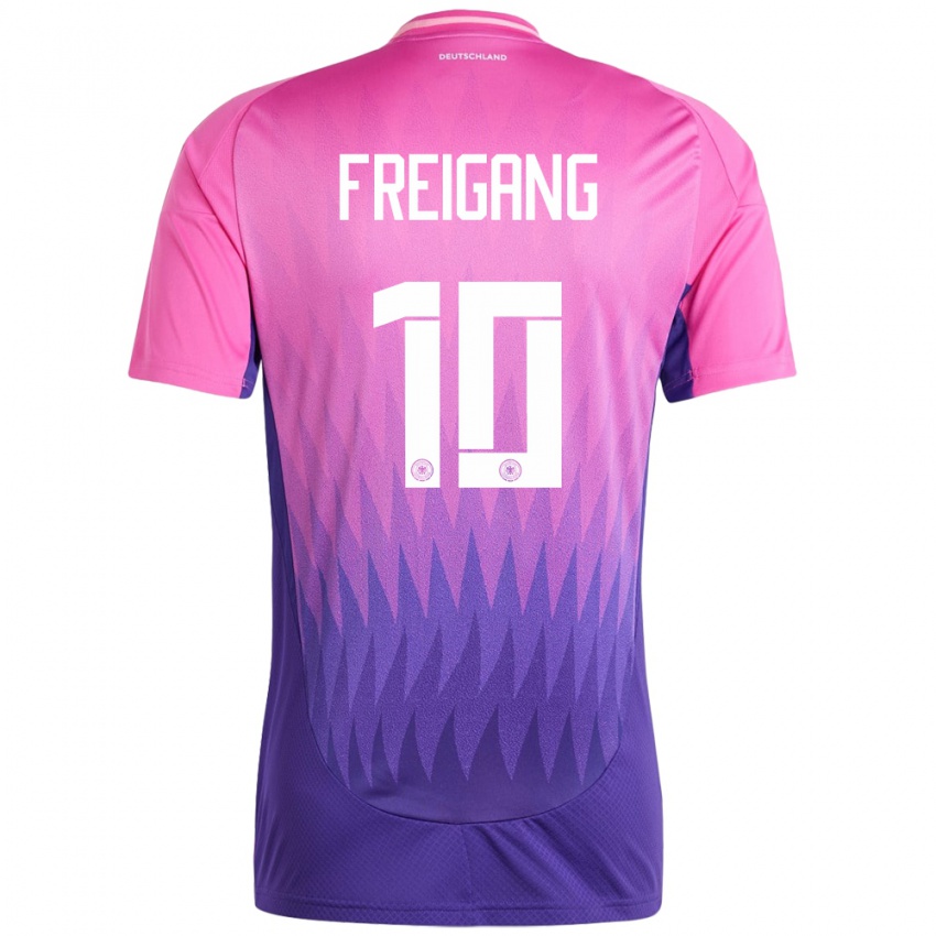 Niño Camiseta Alemania Laura Freigang #10 Rosado Morado 2ª Equipación 24-26 La Camisa Perú