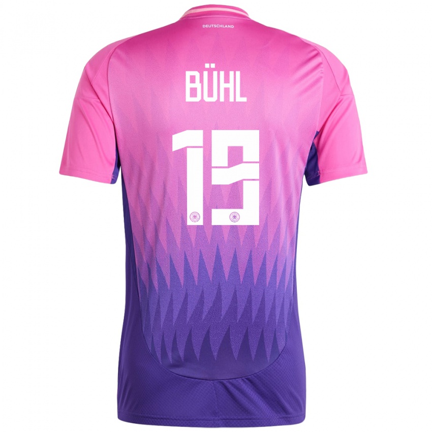 Niño Camiseta Alemania Klara Buhl #19 Rosado Morado 2ª Equipación 24-26 La Camisa Perú