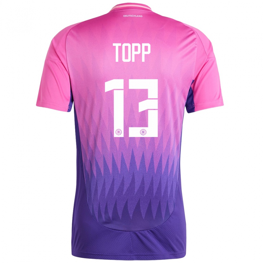 Niño Camiseta Alemania Keke Topp #13 Rosado Morado 2ª Equipación 24-26 La Camisa Perú