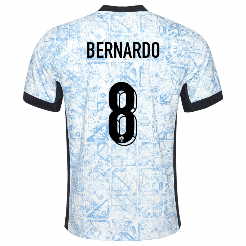 Niño Camiseta Portugal Paulo Bernardo #8 Crema Azul 2ª Equipación 24-26 La Camisa Perú