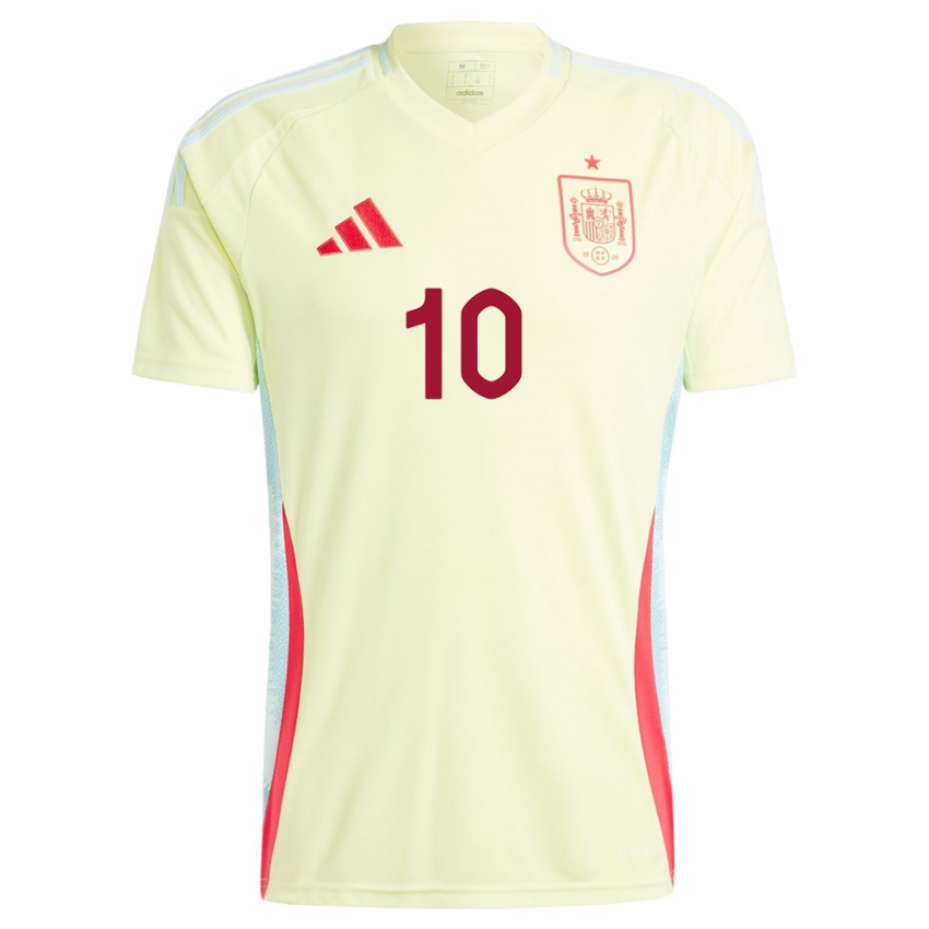 Niño Camiseta España Marco Asensio #10 Amarillo 2ª Equipación 24-26 La Camisa Perú