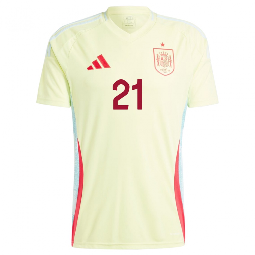 Niño Camiseta España Claudia Zornoza #21 Amarillo 2ª Equipación 24-26 La Camisa Perú