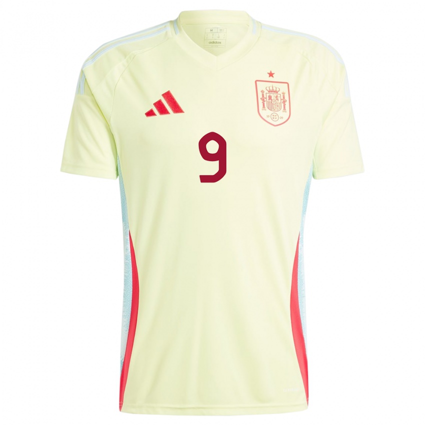 Niño Camiseta España Alvaro Gines #9 Amarillo 2ª Equipación 24-26 La Camisa Perú