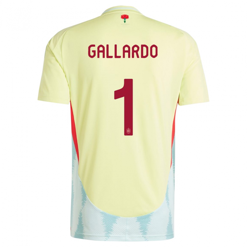 Niño Camiseta España Dolores Gallardo #1 Amarillo 2ª Equipación 24-26 La Camisa Perú