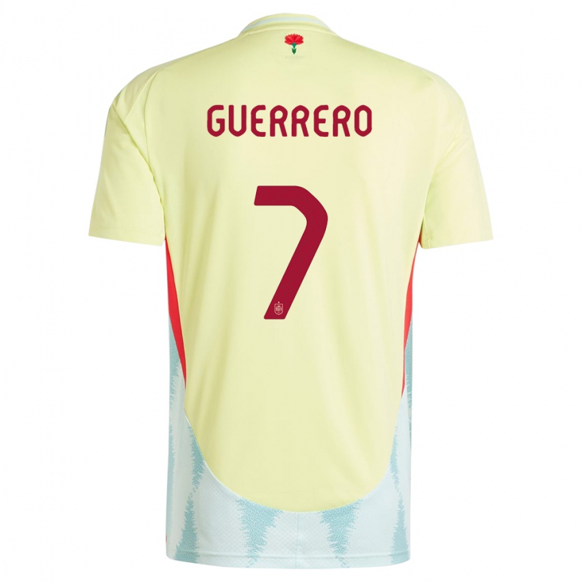 Niño Camiseta España Irene Guerrero #7 Amarillo 2ª Equipación 24-26 La Camisa Perú