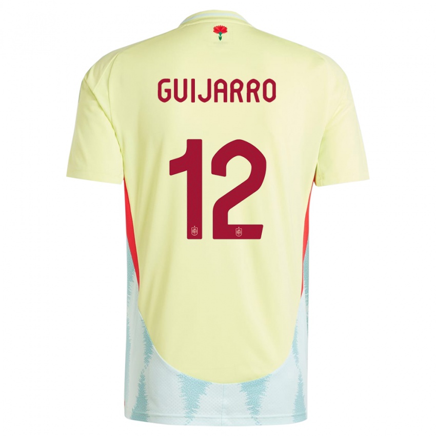 Niño Camiseta España Patricia Guijarro #12 Amarillo 2ª Equipación 24-26 La Camisa Perú