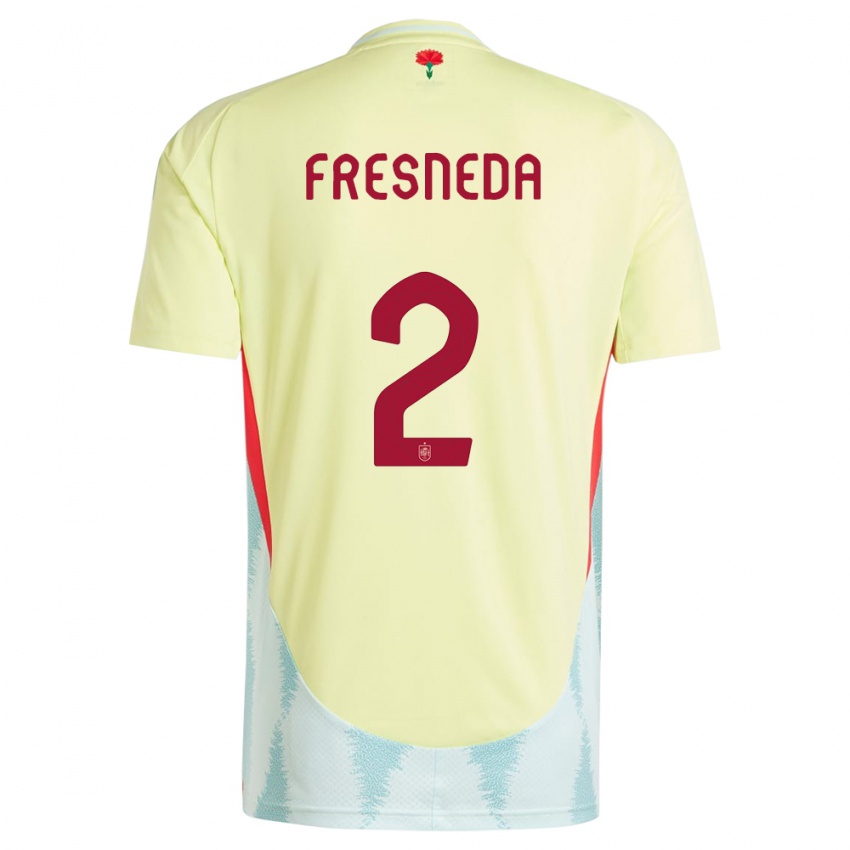 Niño Camiseta España Ivan Fresneda #2 Amarillo 2ª Equipación 24-26 La Camisa Perú