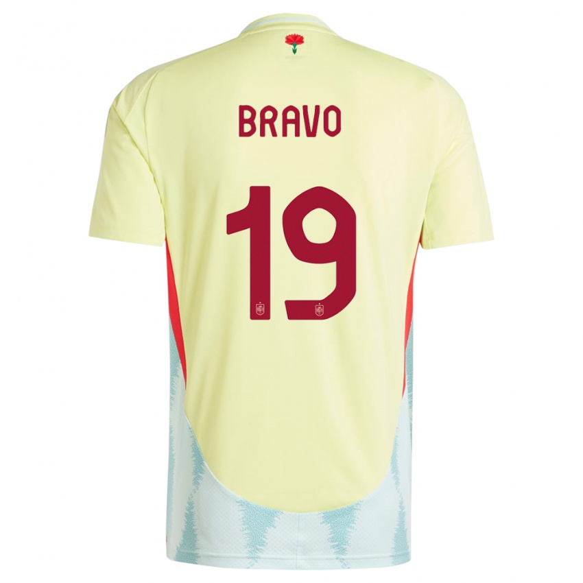 Niño Camiseta España Iker Bravo #19 Amarillo 2ª Equipación 24-26 La Camisa Perú