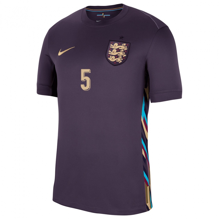 Niño Camiseta Inglaterra John Stones #5 Pasa Oscura 2ª Equipación 24-26 La Camisa Perú