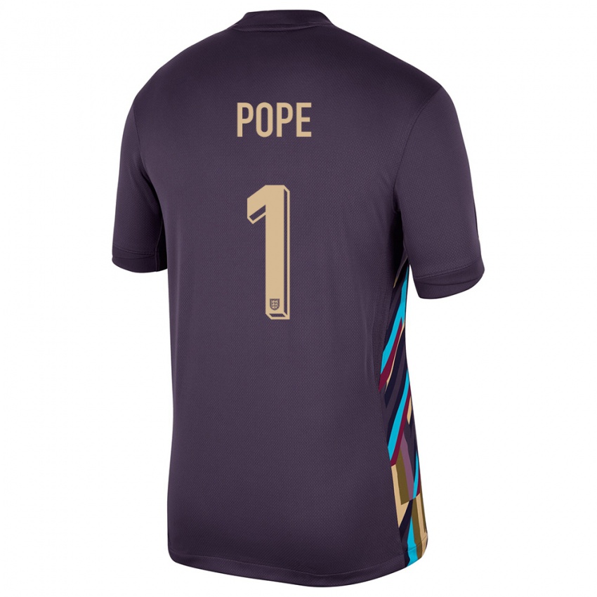 Niño Camiseta Inglaterra Nick Pope #1 Pasa Oscura 2ª Equipación 24-26 La Camisa Perú