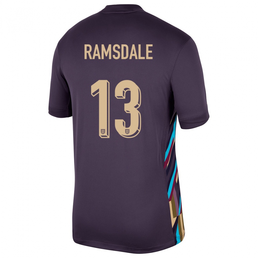 Niño Camiseta Inglaterra Aaron Ramsdale #133 Pasa Oscura 2ª Equipación 24-26 La Camisa Perú