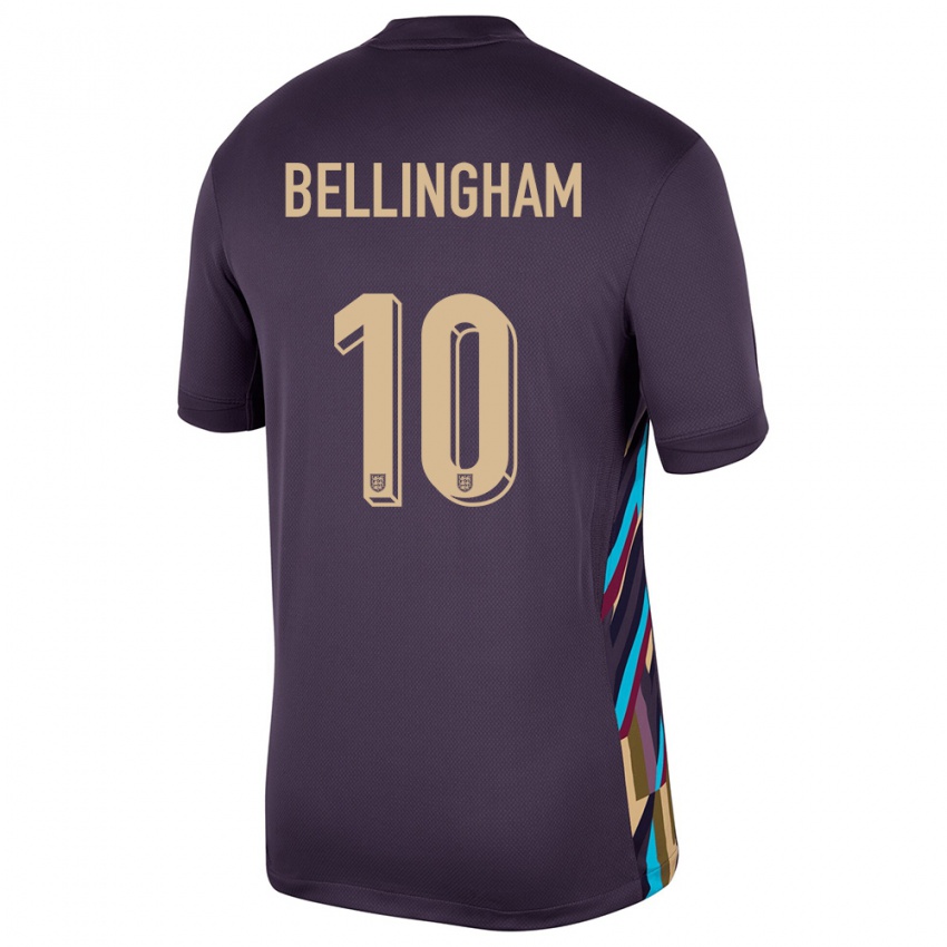Niño Camiseta Inglaterra Jude Bellingham #10 Pasa Oscura 2ª Equipación 24-26 La Camisa Perú