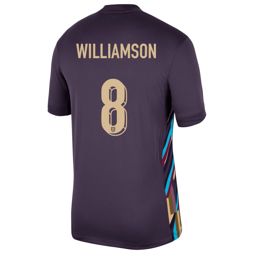 Niño Camiseta Inglaterra Leah Williamson #8 Pasa Oscura 2ª Equipación 24-26 La Camisa Perú